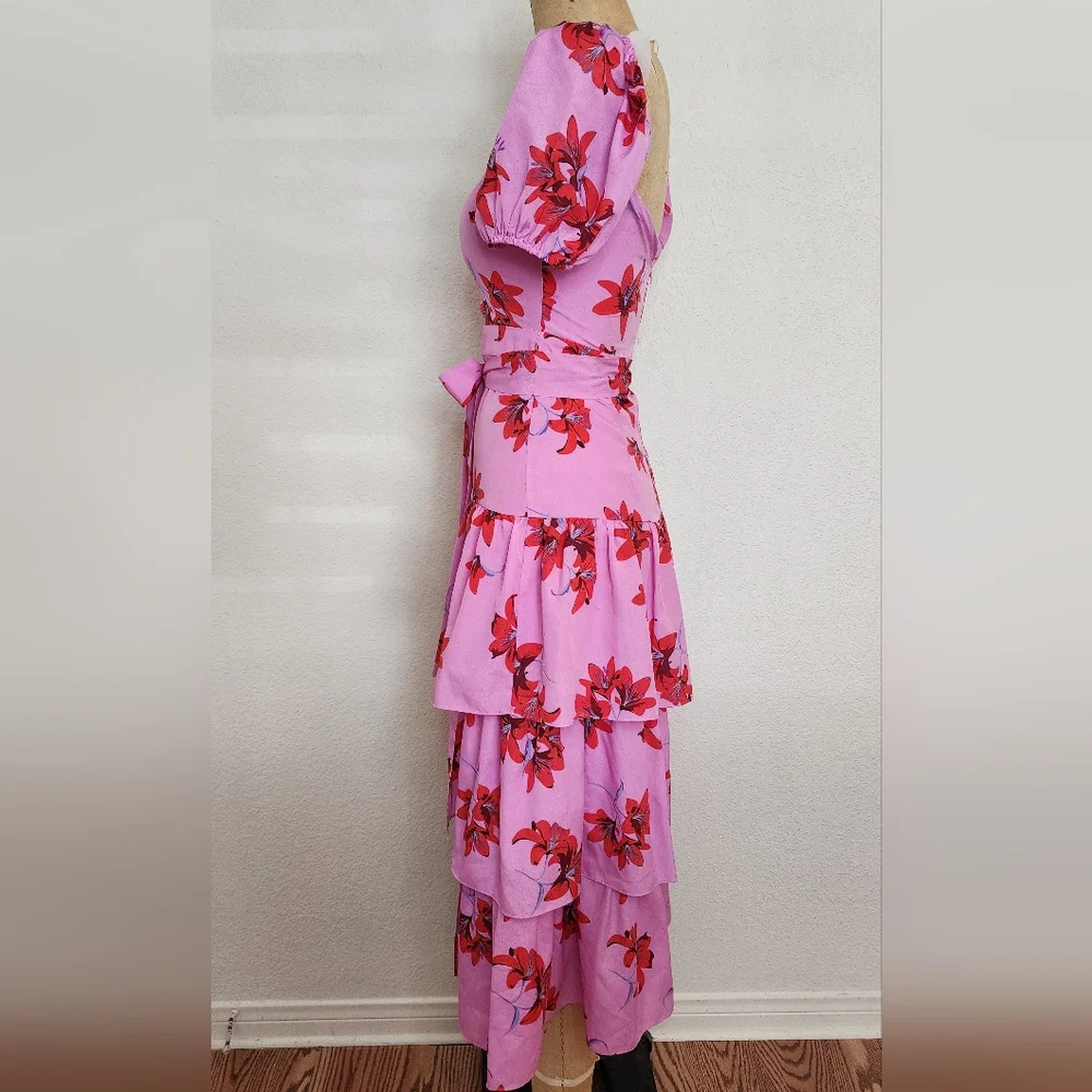 Likely Pink Floral Lottie Midi Dress - Picture 9 of 12